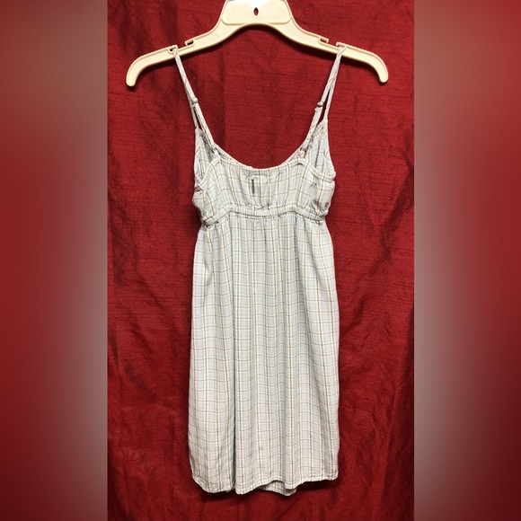 Billabongs ‘Feeling Blue’ Mini slip plaid dress - Picture 4 of 8
